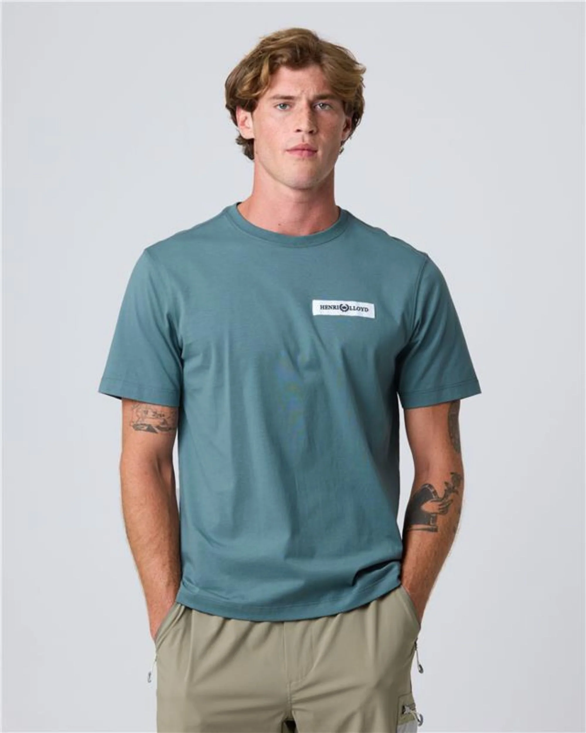 Calshot T Shirt - Sea Spray Blue
