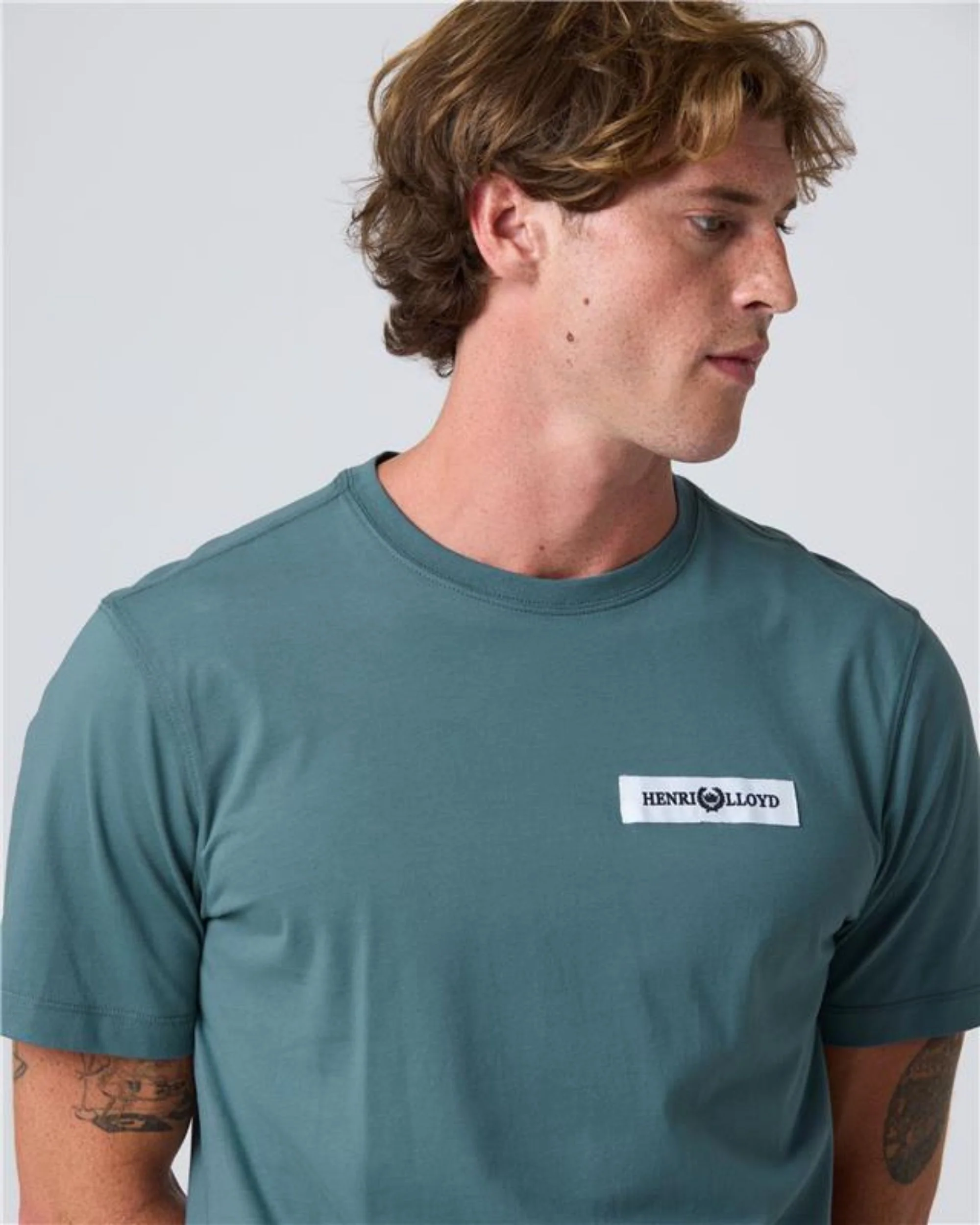 Calshot T Shirt - Sea Spray Blue - Image 5