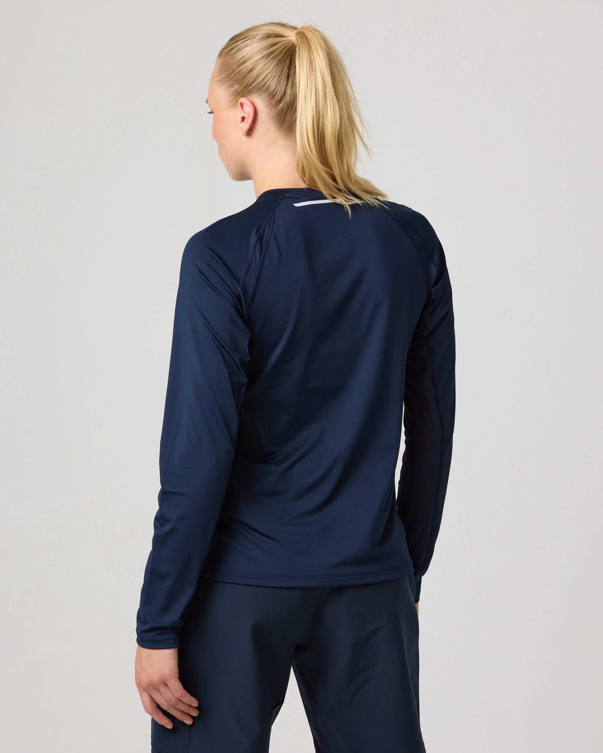 Women's Dynamic Dri Fast Long Sleeve Tee - Navy Blue - Image 8