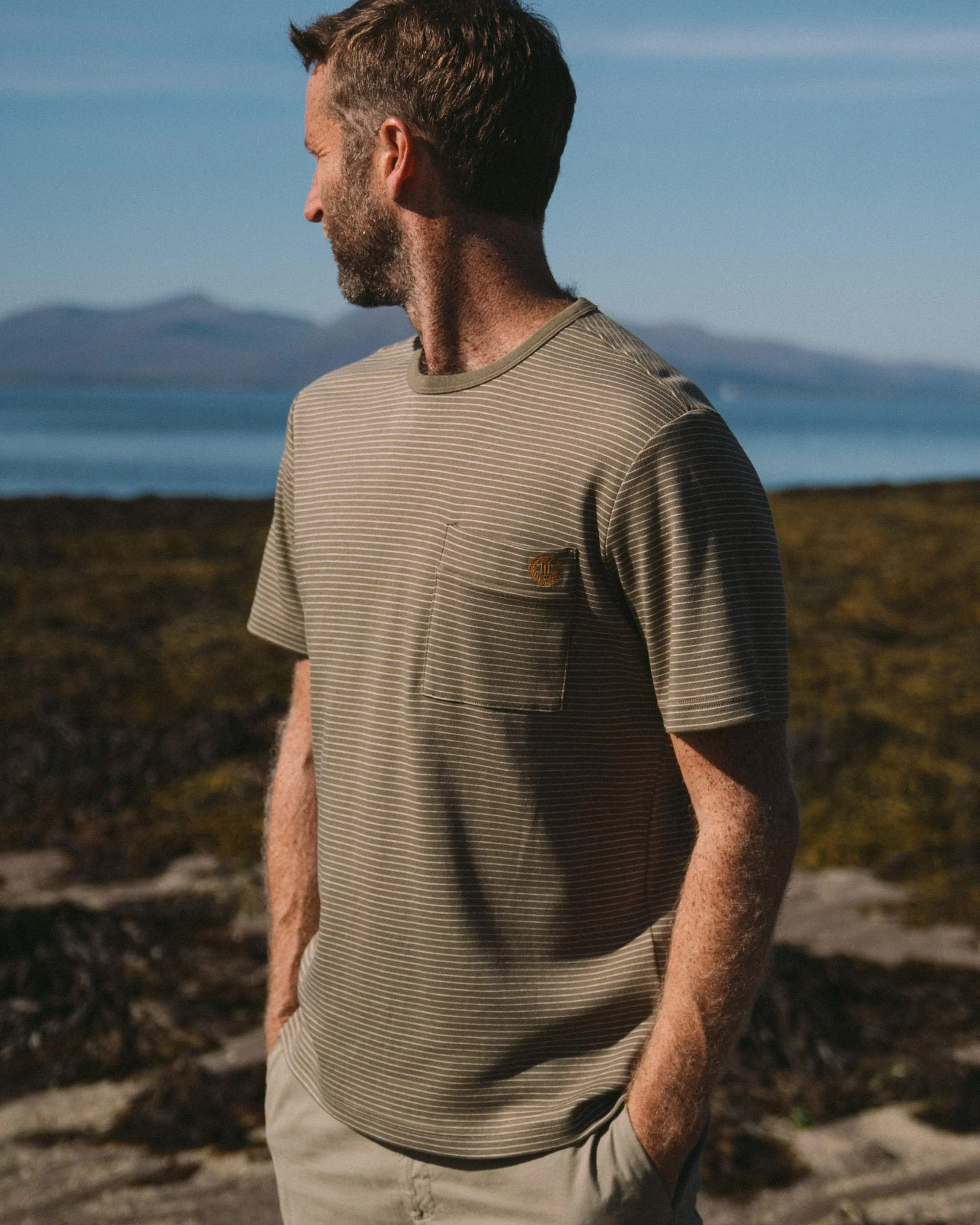 Hugh Tee - Light Olive - Image 2